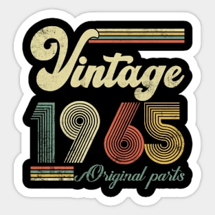 Vintage 1965 59th Birthday Gift Men Women 59 Years Old Sticker